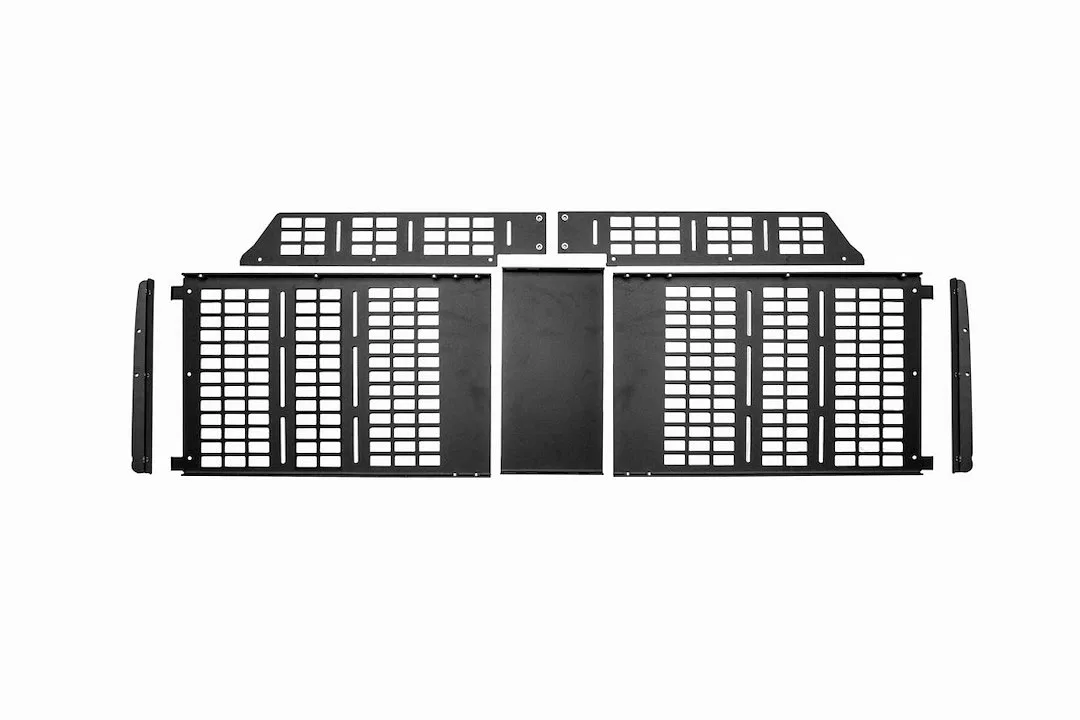 CR3589 – CALI RAISED Molle Cargo Panel, Use To Store Molle Bags/ Trail Gear/ Tools/ Small Axes/ Shovels Overhead Moun...